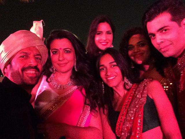 Guess who attended Arpita Khan's wedding in Hyderabad on Tuesday night? Katrina Kaif! Of course, Karan Johar was there too. Director Kabir Khan, seen here with wife Mini Mathur, tweeted this photo from the wedding. (Courtesy: Twitter) Guess who attended Arpita Khan's wedding in Hyderabad on Tuesday night? Katrina Kaif! Of course, Karan Johar was there too. Director Kabir Khan, seen here with wife Mini Mathur, tweeted this photo from the wedding. (Courtesy: Twitter)