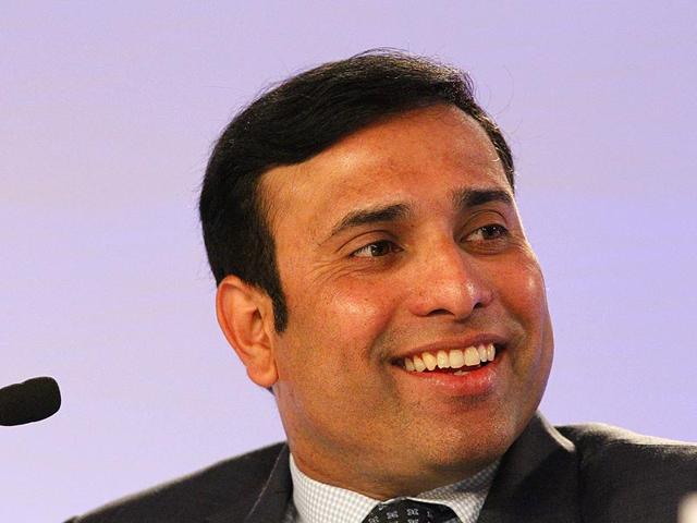 Talking cricket, VVS Laxman forecast a back-to-back win for the Men in Blue in World Cup. (Photo by Gurinder Osan/HT Photo)