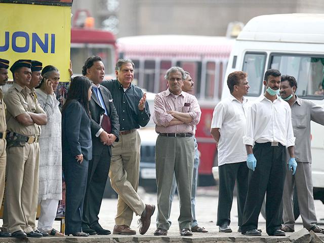 Gunmen took control of luxury Taj Mahal hotel, owned by Ratan Tata during the 26/11 attacks. (HT file photo)