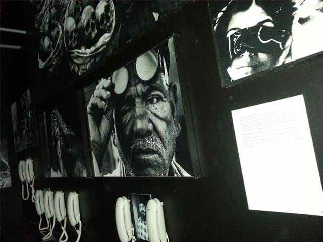 Objects and oral renditions of gas survivors on display at Remember Bhopal Museum. The museum will be inaugurated on Tuesday. (Shahroz Afridi/HT photo)