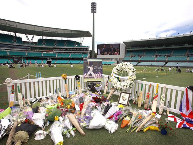 Hughes' funeral began to the strains of a song entitled 'Forever Young' in his home town on Wednesday as the nation united to celebrate the life of a sportsman cut down in his prime. (Reuters) Hughes' funeral began to the strains of a song entitled 'Forever Young' in his home town on Wednesday as the nation united to celebrate the life of a sportsman cut down in his prime. (Reuters)