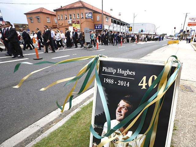 Australian cricket team captain Michael Clarke speaks during Hughes' funeral service in Macksville, Wednesday. (Reuters) Australian cricket team captain Michael Clarke speaks during Hughes' funeral service in Macksville, Wednesday. (Reuters)