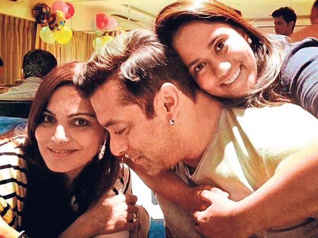 Salman with his sisters Arpita and Alvira in a picture posted on Instagram.