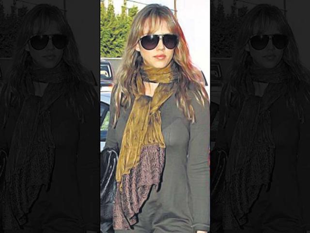 The twice-over classic: Always thought the classic ascot knot was for men? Well, here's actor Jessica Alba exemplifying chic with a double dose of the style. The knot can be created by looping the scarf around the neck once, and then doing the common under-over manoeuvre (using both ends of the scarf) to ace the look.