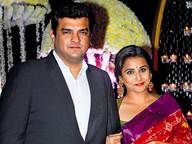 The wedding reception of Rriddhi and Tejas was a star-studded affair. Vidya Balan arrived with husband Siddharth Roy Kapur. (Photo: Prodip Guha)