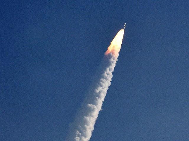 Isro-s-GSLV-Mark-III-rocket-lifts-off-during-a-test-flight-carrying-CARE-Crew-Module-Atmospheric-Re-entry-Experiment-from-Sriharikota-PTI-Photo Isro-s-GSLV-Mark-III-rocket-lifts-off-during-a-test-flight-carrying-CARE-Crew-Module-Atmospheric-Re-entry-Experiment-from-Sriharikota-PTI-Photo
