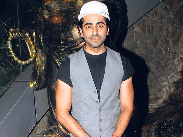 Ayushmann Khurrana snapped at Richa Chadda's birthday bash. (Photos: Prodip Guha)