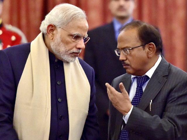Prime-Minister-Narendra-Modi-talks-with-National-Security-Advisor-NSA-Ajit-Doval-during-a-banquet-in-honour-of-Bangladesh-President-Abdul-Hamid-at-Rashtrapati-Bhavan-in-New-Delhi-PTI-Photo Prime-Minister-Narendra-Modi-talks-with-National-Security-Advisor-NSA-Ajit-Doval-during-a-banquet-in-honour-of-Bangladesh-President-Abdul-Hamid-at-Rashtrapati-Bhavan-in-New-Delhi-PTI-Photo