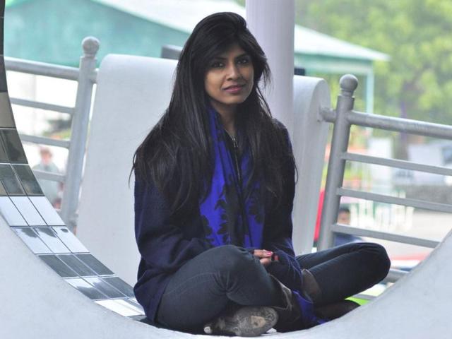 Author-and-filmmaker-Megha-Ramaswamy-at-the-Panchkula-Lit-fest-2014