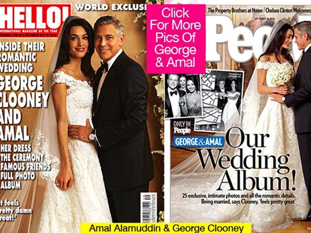 The venue was Venice and arguably the world's most eligible (and persistent) bachelor was tying the knot. George Clooney's wedding to human rights lawyer Amal Alamuddin had Hollywood A-listers in attendance. His female fans were not happy though. 