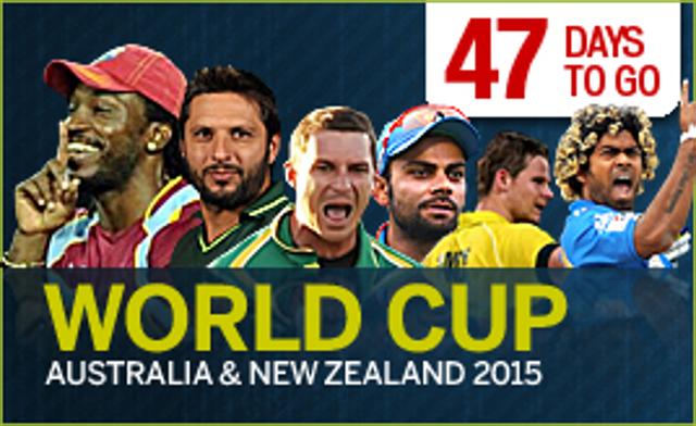 ICC Cricket World Cup 2015 - 47 days to go