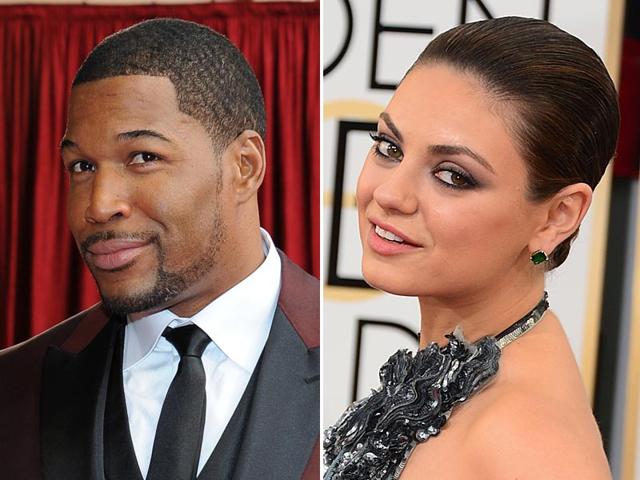 8. Michael Strahan and Mila KunisStanding an impressive 6'4", the NFL player-turned-actor boasts another of the hottest physiques of 2014. Next year, he will return to theaters with a cameo in Magic Mike XXL. Another new mother in 2014, Mila continued to charm men, even with her baby bump. Contrasting with some of the other women in this list, she wins men over with her natural, no-fuss beauty. 8. Michael Strahan and Mila KunisStanding an impressive 6'4", the NFL player-turned-actor boasts another of the hottest physiques of 2014. Next year, he will return to theaters with a cameo in Magic Mike XXL. Another new mother in 2014, Mila continued to charm men, even with her baby bump. Contrasting with some of the other women in this list, she wins men over with her natural, no-fuss beauty.