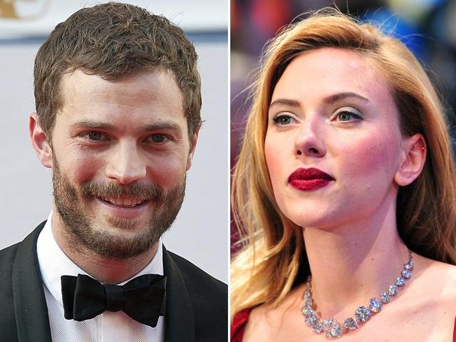 3. Jamie Dornan and Scarlett JohanssonDornan, known for his three-day stubble is likely to rise even higher in 2015 after arriving in theaters as Christian Grey in the Fifty Shades of Grey adaptation.Scarlett fully embraces her curves, and there's nothing sexier than confidence. So it's no surprise that the American actor was among the hottest women in 2014, the year she became a mother for the first time. 3. Jamie Dornan and Scarlett JohanssonDornan, known for his three-day stubble is likely to rise even higher in 2015 after arriving in theaters as Christian Grey in the Fifty Shades of Grey adaptation.Scarlett fully embraces her curves, and there's nothing sexier than confidence. So it's no surprise that the American actor was among the hottest women in 2014, the year she became a mother for the first time.