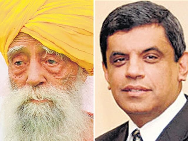 Marathon-runner-Fauja-Singh-L-and-Samani Marathon-runner-Fauja-Singh-L-and-Samani