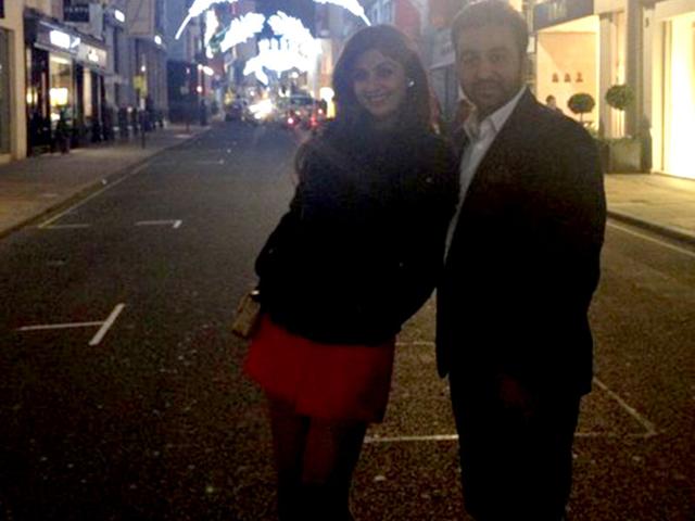 They may have spent the New Year's Eve in the "cold streets of London" but Shilpa Shetty Kundra and husband Raj Kundra only have "warm wishes" for you.