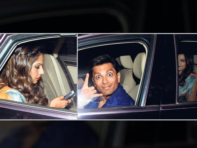 Bipasha Basu and Karan Singh Grover spotted together outside a Mumbai restaurant (Photos: Yogen Shah)