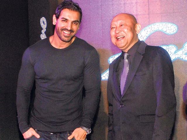 John Abraham at a calendar launch in Lower Parel, Mumbai. (Photo: Prodip Guha)