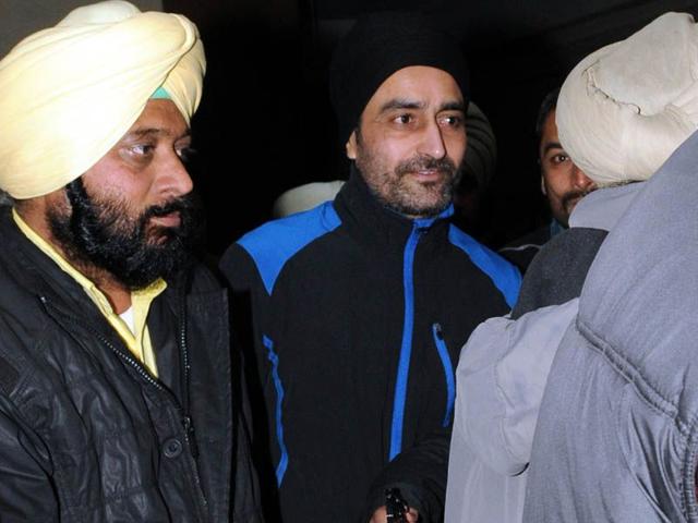 Former Punjab CM Beant Singh assassin Jagtar Singh Tara in Patiala district court. HT Photo
