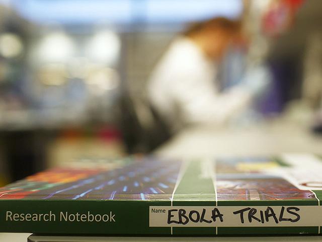 An-Ebola-trials-notebook-is-seen-in-a-laboratory-during-trials-for-an-Ebola-vaccine-at-The-Jenner-Institute-in-Oxford-southern-England-Reuters