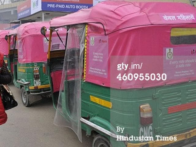 Pink-autos-launched-for-women-in-Gurgaon-HT-Photo Pink-autos-launched-for-women-in-Gurgaon-HT-Photo