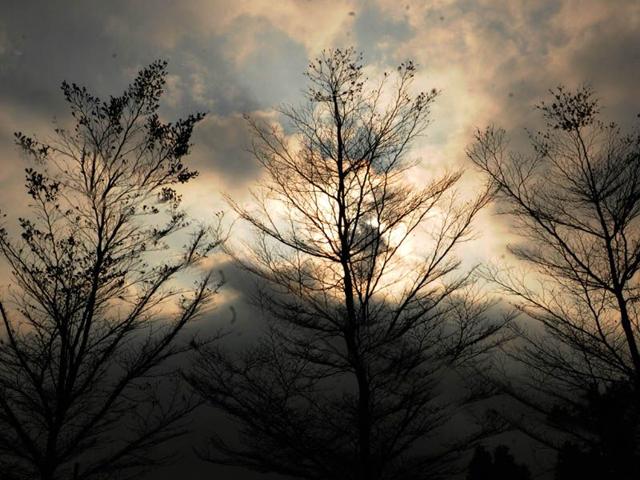 The sun plays hide and seek behind the clouds in Patiala on Thursday. Bharat Bhushan/HT