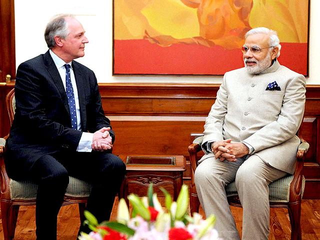 Prime-Minister-Narendra-Modi-with-Global-CEO-Unilever-Paul-Polman-at-a-meeting-in-New-Delhi-on-Tuesday-PTI-Photo Prime-Minister-Narendra-Modi-with-Global-CEO-Unilever-Paul-Polman-at-a-meeting-in-New-Delhi-on-Tuesday-PTI-Photo