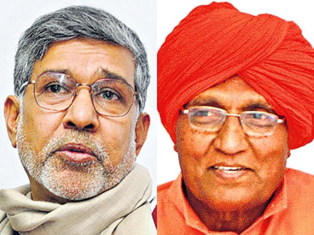 Nobel-laureate-Kailash-Satyarthi-and-his-mentor-Swami-Agnivesh-are-embroiled-in-a-protracted-legal-battle-HT-File-Photos Nobel-laureate-Kailash-Satyarthi-and-his-mentor-Swami-Agnivesh-are-embroiled-in-a-protracted-legal-battle-HT-File-Photos