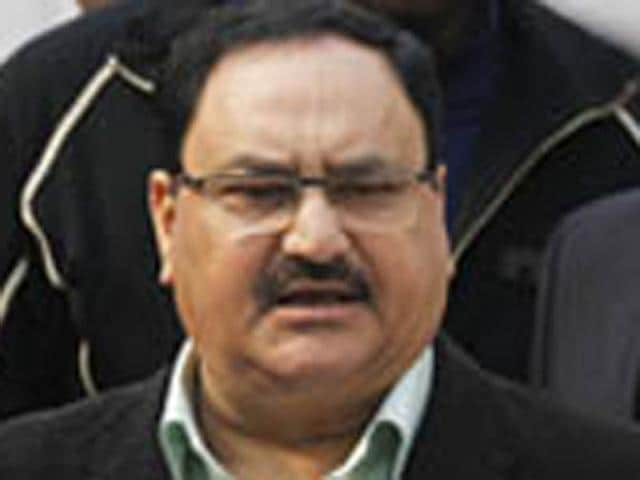 Rajya Sabha MP, KTS Tulsi demanded health minister JP Nadda (pictured here) to conduct a scientific survey into the habit of spitting in public and the spread of communicable diseases.(HT File Photo)