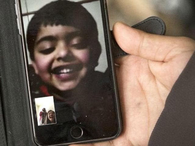 Daksh-Sood-a-three-year-old-boy-who-is-separated-from-his-parents-and-stranded-in-India-chats-with-his-parents-in-Ottawa-by-phone-daily-Vancouverdesi Daksh-Sood-a-three-year-old-boy-who-is-separated-from-his-parents-and-stranded-in-India-chats-with-his-parents-in-Ottawa-by-phone-daily-Vancouverdesi