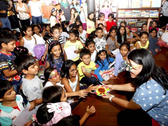 HT Kala Ghoda Arts Fest 2015 had a special something for the kids: Enid Blyton-themed scrumptious picnics at a cooking-cum-story reading session. (Pratham Gokhale/HT photo)