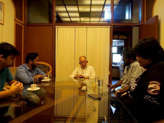 The-members-of-the-comedy-group--AIB-in-a-meeting-with-the-Archdiocese-of-Bombay The-members-of-the-comedy-group--AIB-in-a-meeting-with-the-Archdiocese-of-Bombay