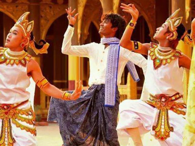 Dhanush's many 'characters' appear with a number of names--Ashwin, Murugappa, Samuda and Kaali. (Anegan.movie/Facebook)