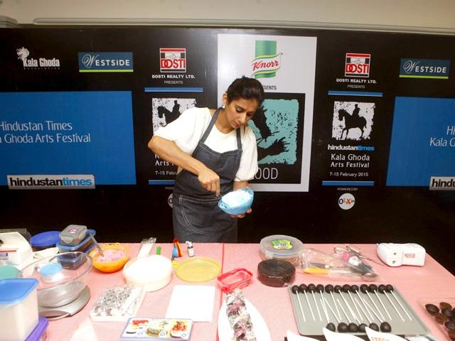 Food workshops were conducted as a part of the ongoing HT Kala Ghoda Arts Festival 2015 at Westside Cafe in Mumbai. (Pratham Gokhale/HT photo)
