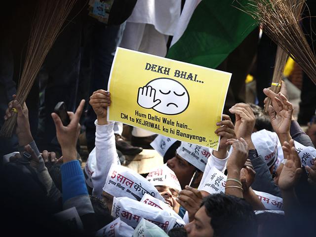 AAP-supporters-celebrate-the-party-s-victory-in-Delhi-polls-in-Bhopal-on-Tuesday-Praveen-Bajpai-HT-photo