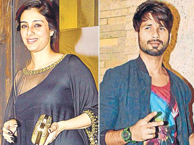Shahid Kapoor and Tabu were seen in attendance.