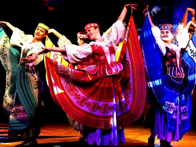 Soulful International artists perform at the International Crafts Mela in Surajkund, Haryana. (PTI)