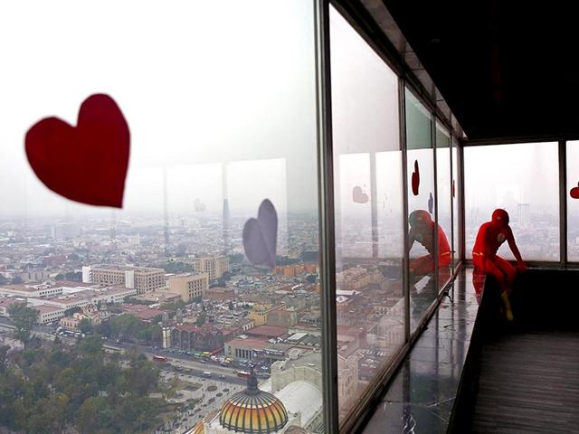 A man dressed as comic book superhero The Flash rests during a symbolic wedding event on Valentine's Day in Mexico City. (Reuters)