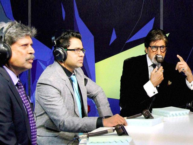 Great joy to drape National Flag Big B on Indo Pak match