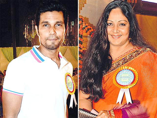 Randeep Hooda, Rati Agnihotri at an event in Mumbai. (HT Photos)