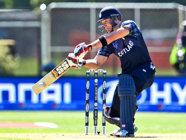Scotland batsman Richie Berrington also scored a fifty and ensured that Scotland reached a respetable total. (AFP Photo)