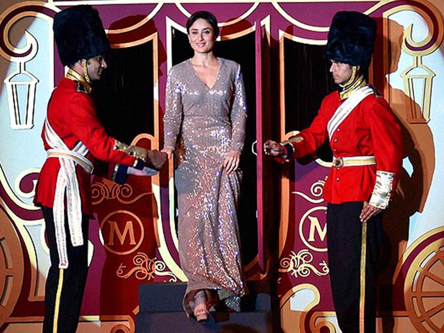 Bollywood actor Kareena Kapoor Khan walks off the stage at the launch of an ice cream bar in New Delhi. (AFP) Bollywood actor Kareena Kapoor Khan walks off the stage at the launch of an ice cream bar in New Delhi. (AFP)