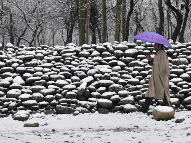 Man walking in the snow.HT/Photo