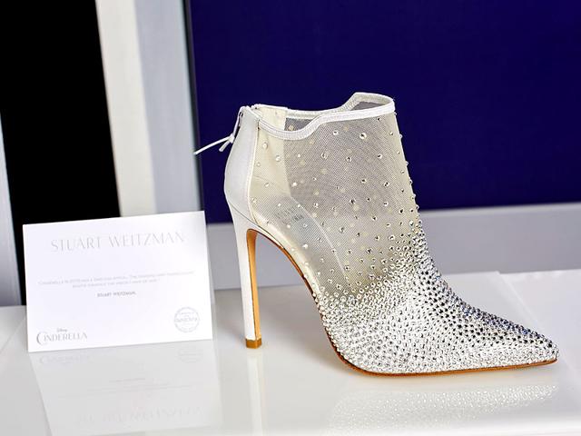 Cinderella's glass slipper by Stuart Weitzman.