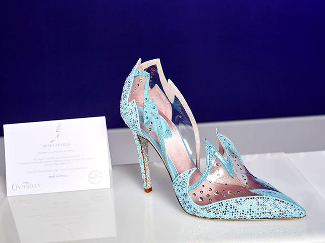 Cinderella's glass slipper by René Caovilla.