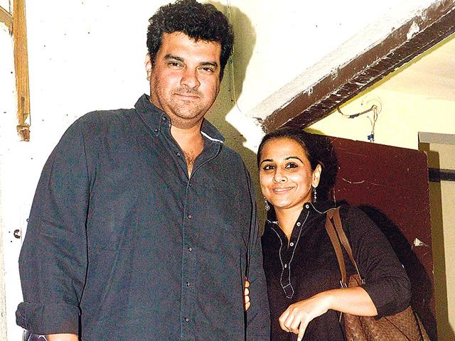 Vidya Balan and husband Siddharth Roy Kapur were seen exiting a suburban cinema hall in Mumbai. (Photo: Yogen Shah)
