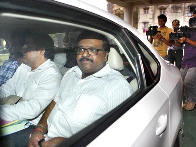 NCP leader Chaggan Bhujbal's nephew Sameer Bhujbal and son Pankaj have been summoned for an inquiry by the ACB for alleged irregularities and malpractices in construction of Maharashtra Sadan in New Delhi. (Kalpak Pathak/HT photo)