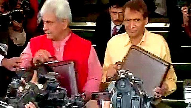 Railways Minister Suresh Prabhu on Wednesday released a booklet containing the budget speeches of the first 22 Railways Ministers to cover the period  from 1924-25 to  and 1946-47. (HT Photo)