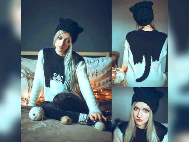 Purrfect caturday: This chic 'catty' look will make anyone look 'purrfect.' (AFP)