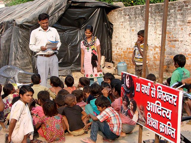 Science-graduate-Aditya-Kumar-has-dedicated-his-life-to-teaching-in-the-slums-of-Lucknow-AFP-File-Photo Science-graduate-Aditya-Kumar-has-dedicated-his-life-to-teaching-in-the-slums-of-Lucknow-AFP-File-Photo