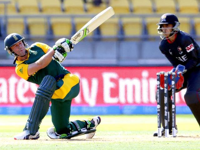 South-Africa-captain-AB-de-Villiers-plays-a-shot-against-UAE-during-their-2015-World-Cup-match-in-Wellington-Reuters-Photo South-Africa-captain-AB-de-Villiers-plays-a-shot-against-UAE-during-their-2015-World-Cup-match-in-Wellington-Reuters-Photo